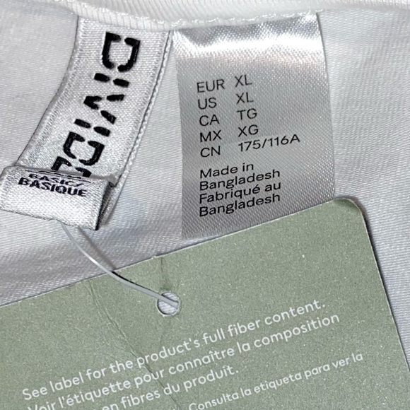 Women’s H&M Divided white cropped tank / bralette size XL NWT - Picture 5 of 10